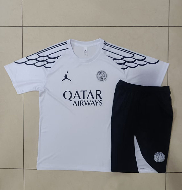 D25210# 2526短袖乔丹巴黎白色兰喷墨-Paris 25/26 Paris Jersey 2