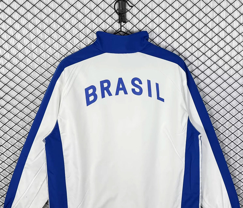 Brasile Brazil White Track Jacket 5
