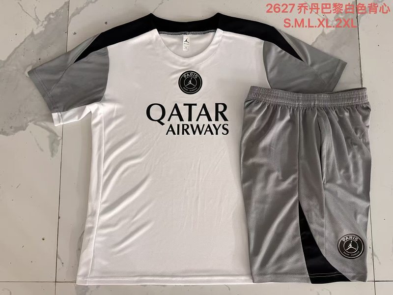 J26025# 2627短袖乔丹巴黎白色-Paris 26/27 Paris Jersey 2
