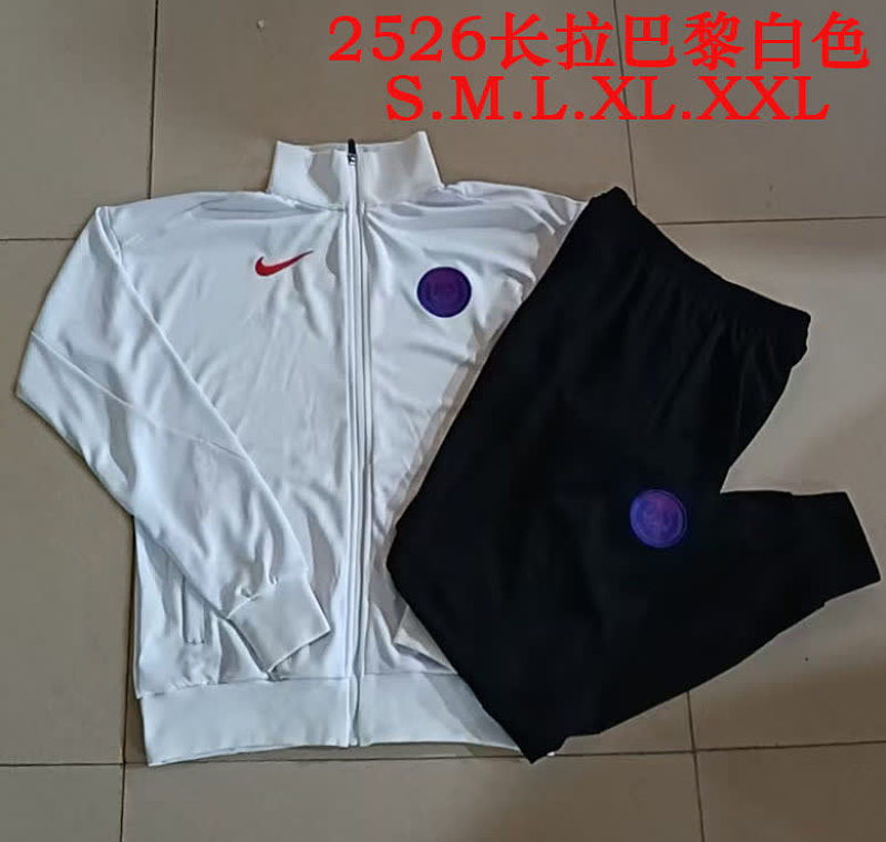 A25110# 2526长拉巴黎白色-Paris 25/26 Paris Jersey 3