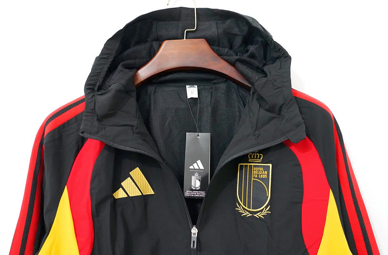 Belgio Belgium Black Red Yellow Windbreaker 3