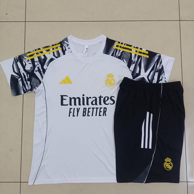 D25274# 2526短袖皇马白色（袖子喷墨）-Real 25/26 Real Madri Jersey 2