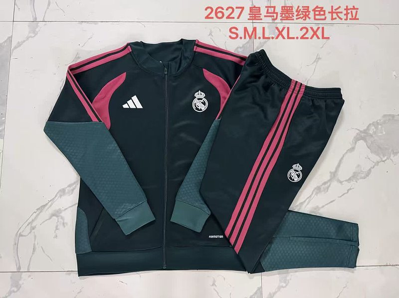 A26051# 2627长拉皇马墨绿-Real 26/27 Real Madri Jersey 2