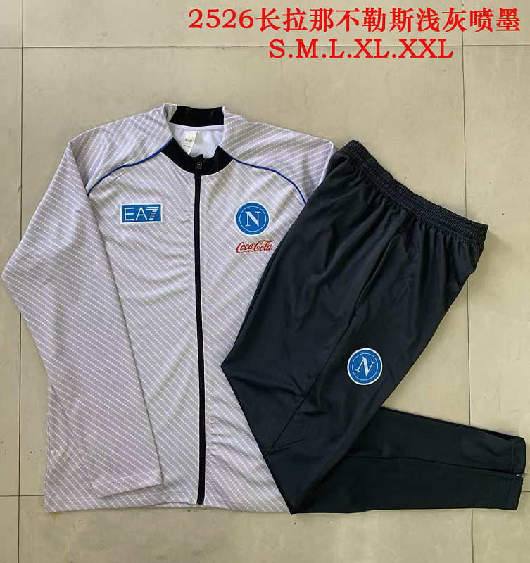 A2582# 2526长拉那不勒斯浅灰喷墨 25/26 Naples Jersey 3