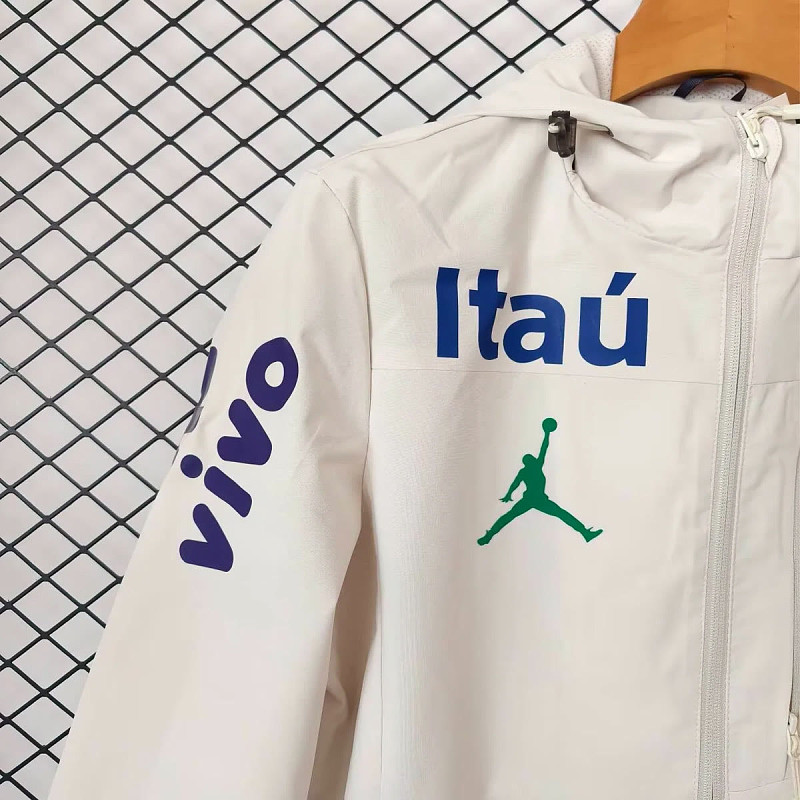 Brasile Brazil Beige Windbreaker Jacket 4