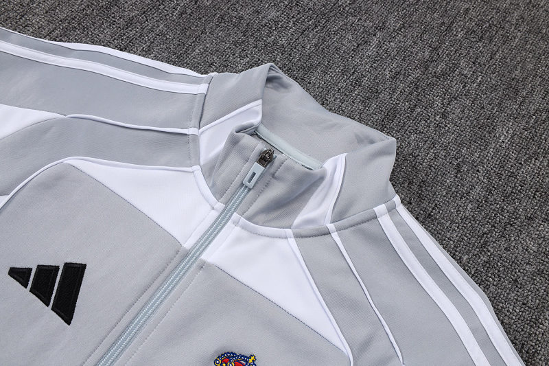 A2596# 2526长拉皇马灰配白-Real 25/26 Real Madri Jersey 11