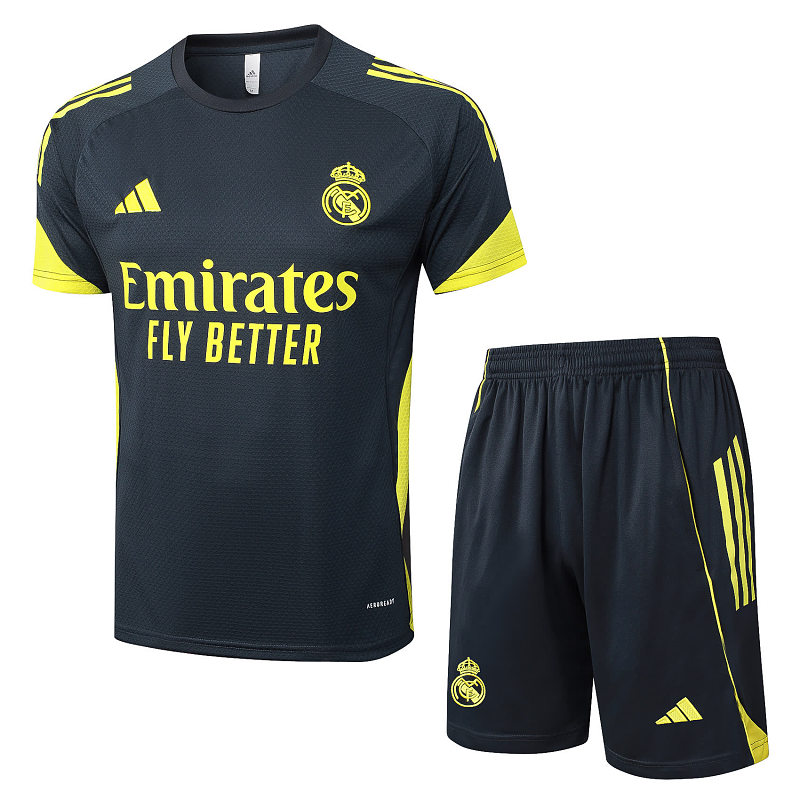 D25198# 2526短袖皇马深灰（配黄色）-Real 25/26 Real Madri Jersey 6
