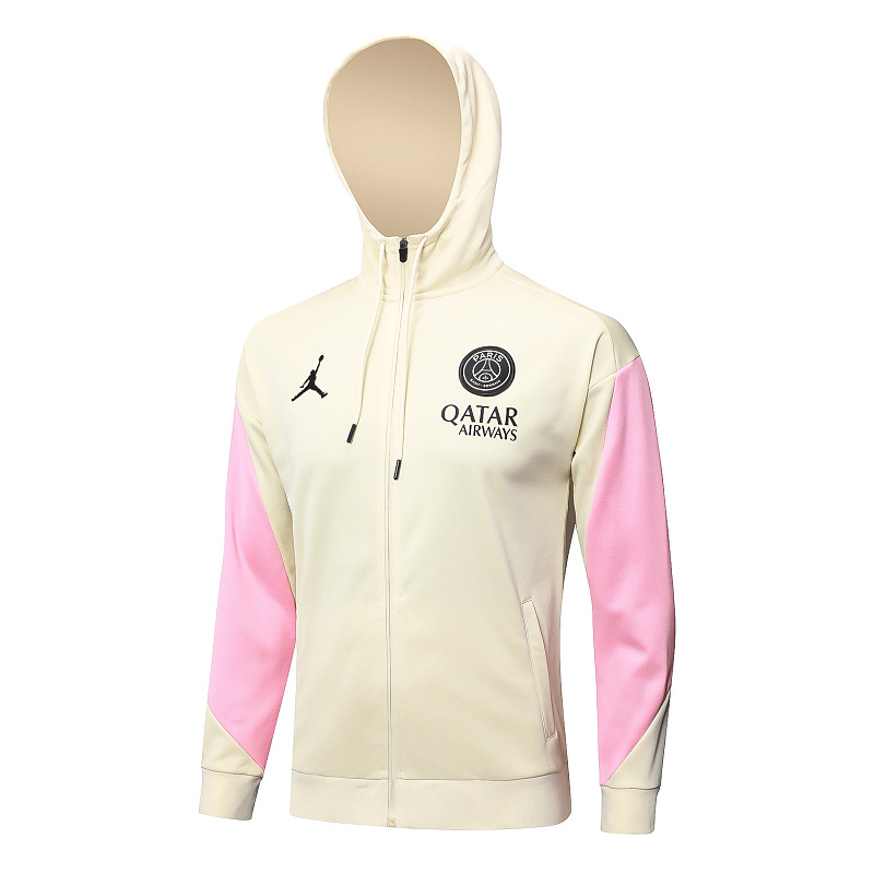 F563# 2425长拉帽子乔丹巴黎杏色-Paris 24/25 Paris Jersey 5