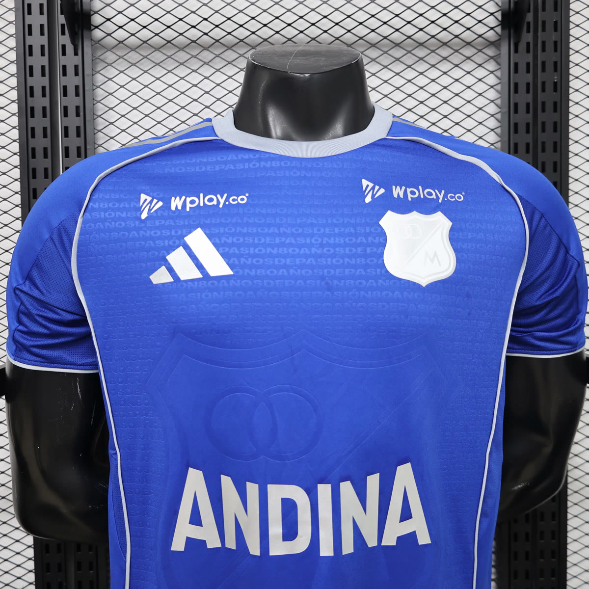 Millonarios Version Millonarios Home Player Version Soccer Jersey 7