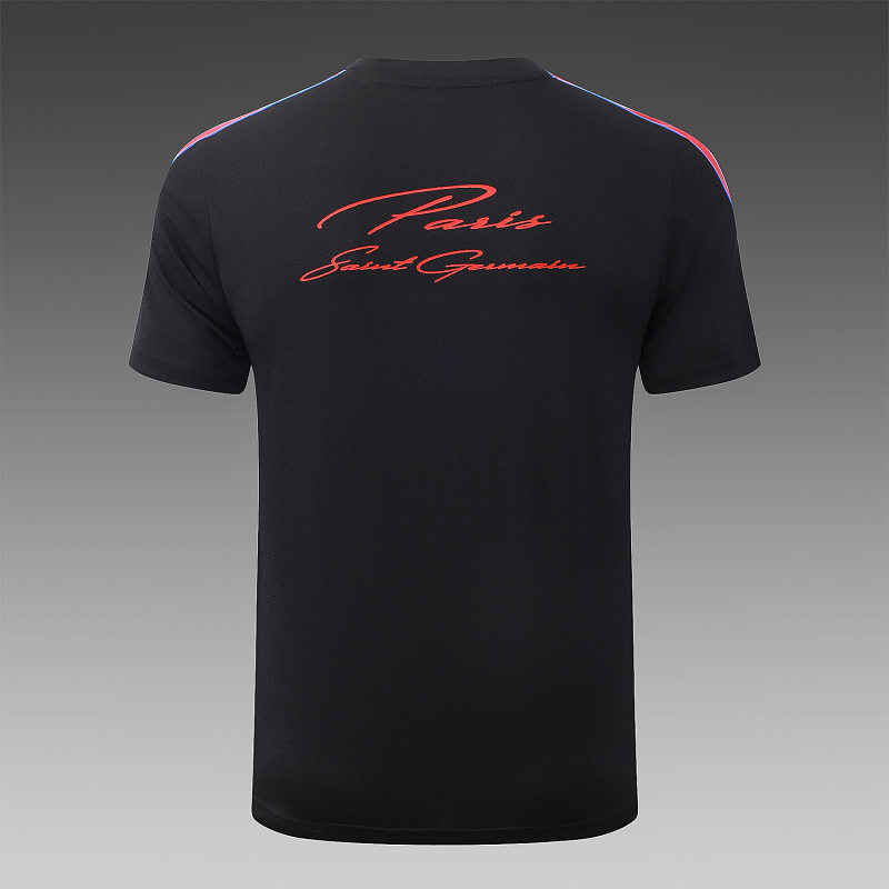 J26042# 2627短袖巴黎黑色（配红色）-Paris 26/27 Paris Jersey 7
