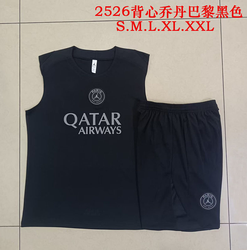 D25278# 2526背心乔丹巴黎黑色（灰色广告）-Paris 25/26 Paris Jersey 2
