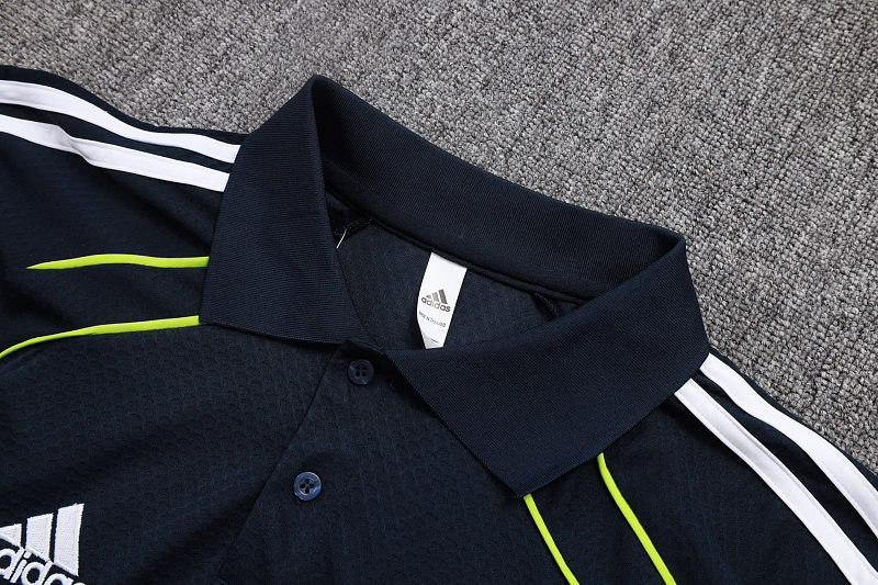 C2554# 2526POLO皇马上青复古版（绿色夹边）-Real Real Madri Jersey 11