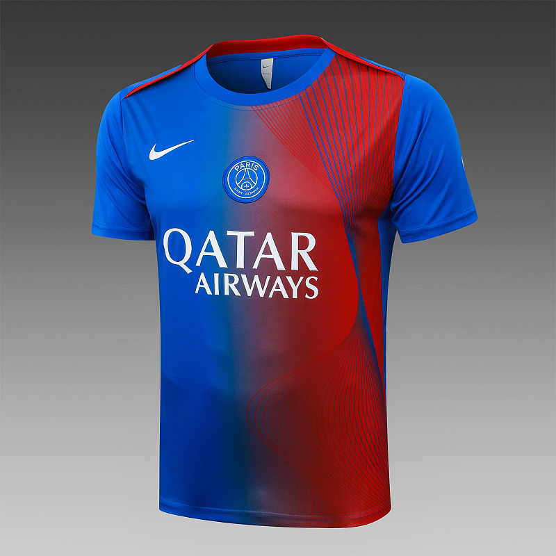 D25233# 2526短袖巴黎蓝红喷墨-Paris 25/26 Paris Jersey 4