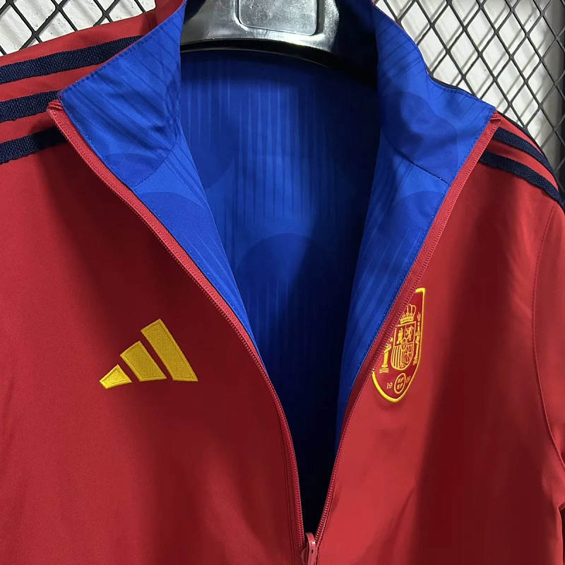 Spagna Spain Blue Red Reversible Anthem Jacket 3