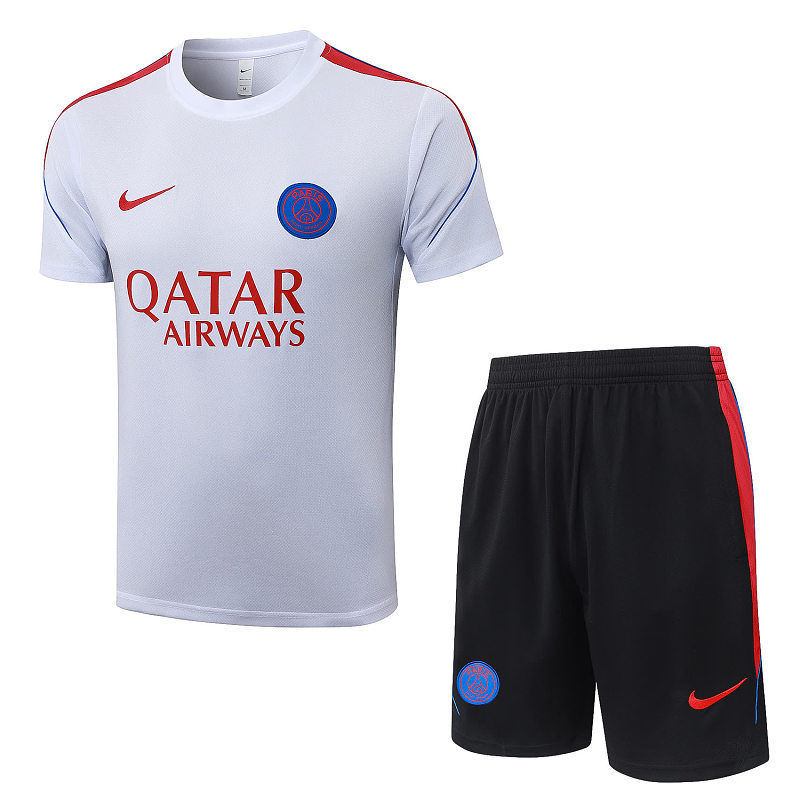 J26034# 2627短袖巴黎白色（配红色）-Paris 26/27 Paris Jersey 5