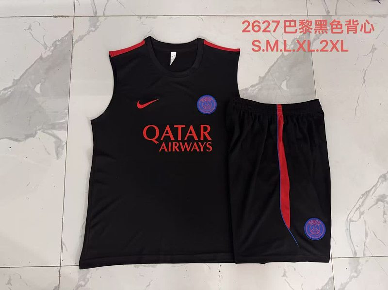 D26050# 2627背心巴黎黑色（配红色）-Paris 26/27 Paris Jersey 2