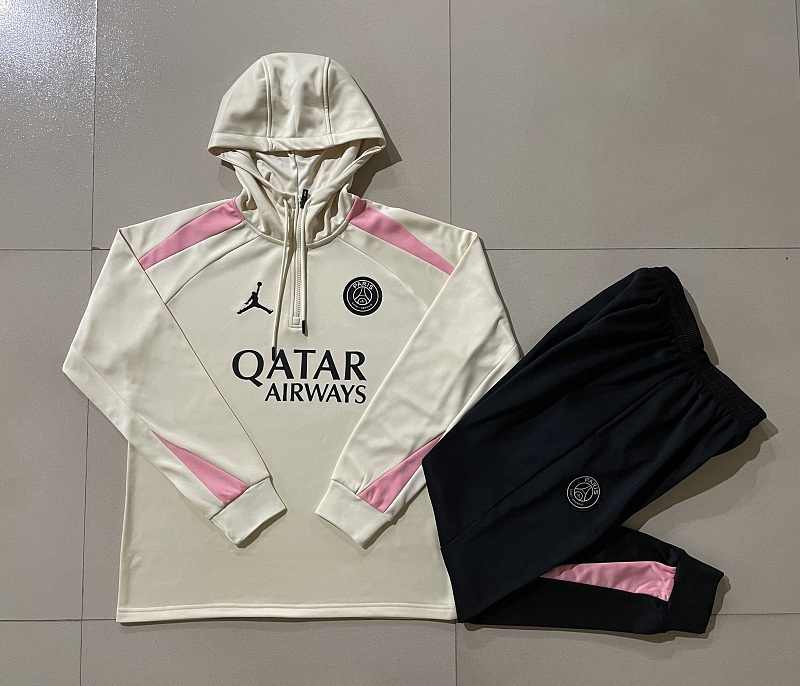 F564# 2425半拉帽子乔丹巴黎杏色-Paris 24/25 Paris Jersey 3