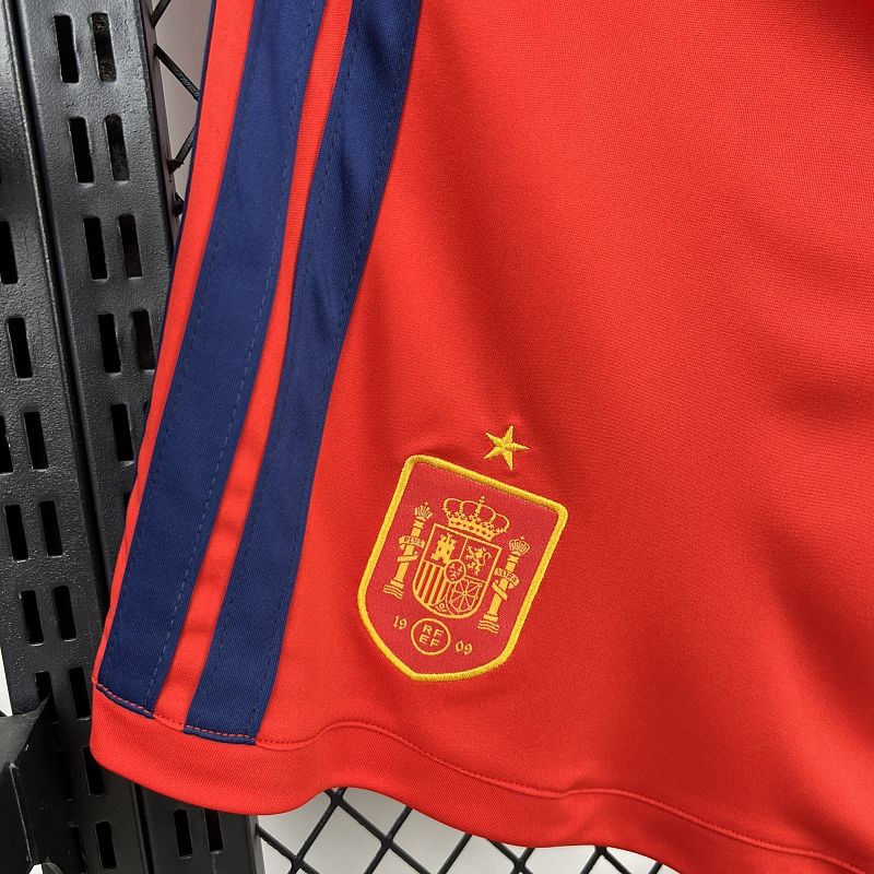 Spagna Spain Home Soccer Shorts 4