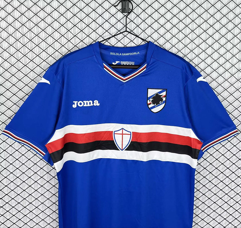 Sampdoria Soccer 16/17 Sampdoria Home Retro 3