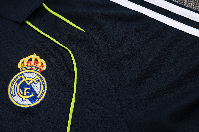 C2554# 2526POLO皇马上青复古版（绿色夹边）-Real Real Madri Jersey 12