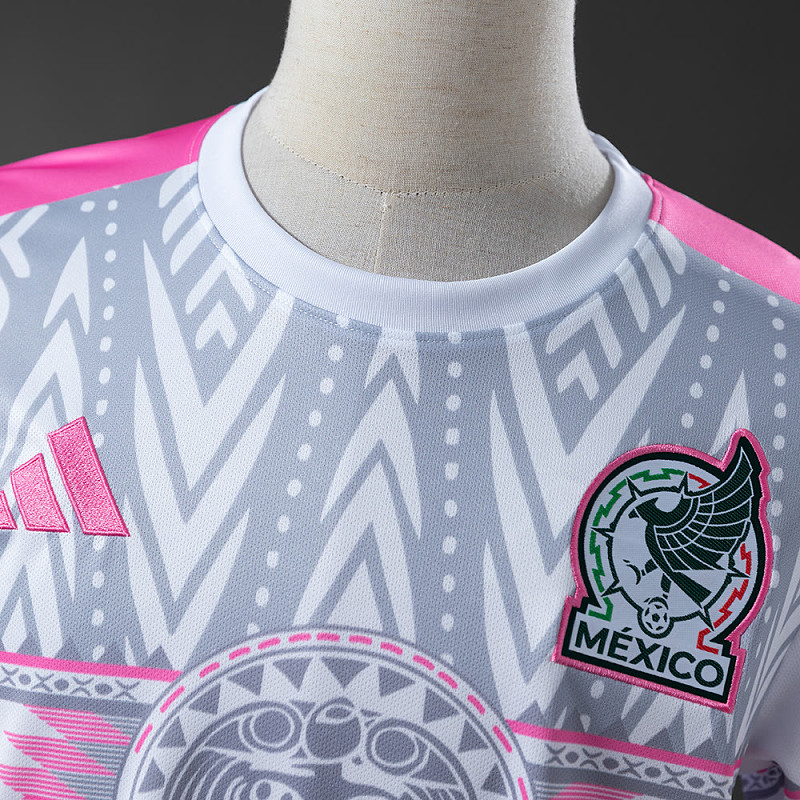Messico Mexico Special Version White Grey Pink Jersey 8