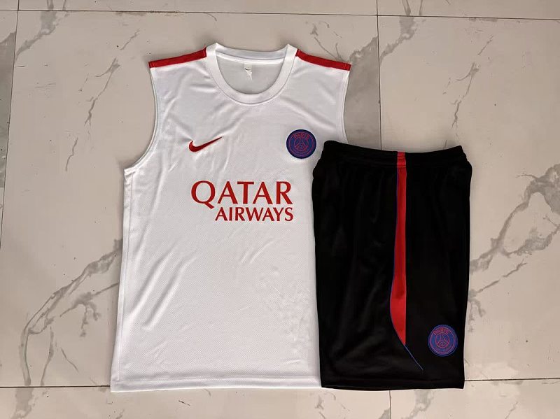 D26039# 2627背心巴黎白色（配红色）-Paris 26/27 Paris Jersey 3