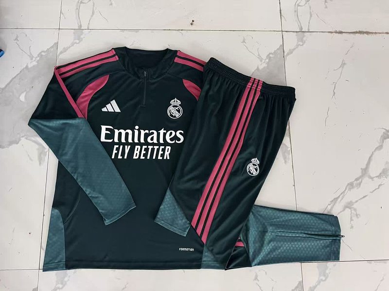 E26062# 2627半拉皇马深墨绿童装-Real 26/27 Real Madri Jersey 3