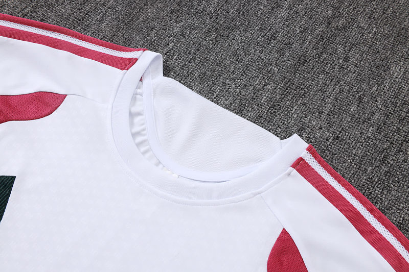 J26035# 2627短袖皇马白色（玫红配色）-Real 26/27 Real Madri Jersey 11