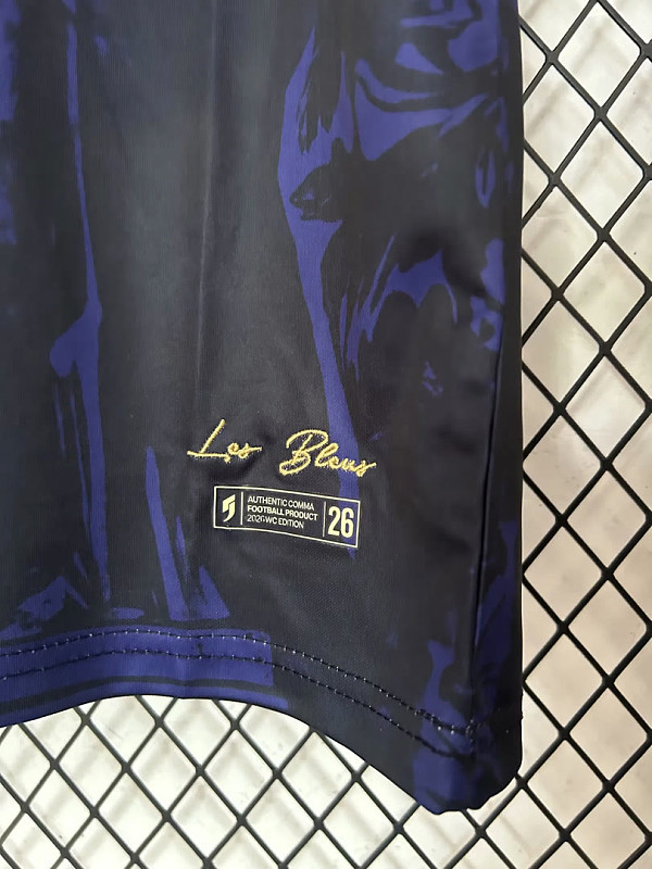 Francia France Special Version Liberty Black Purple Training Shirt 7