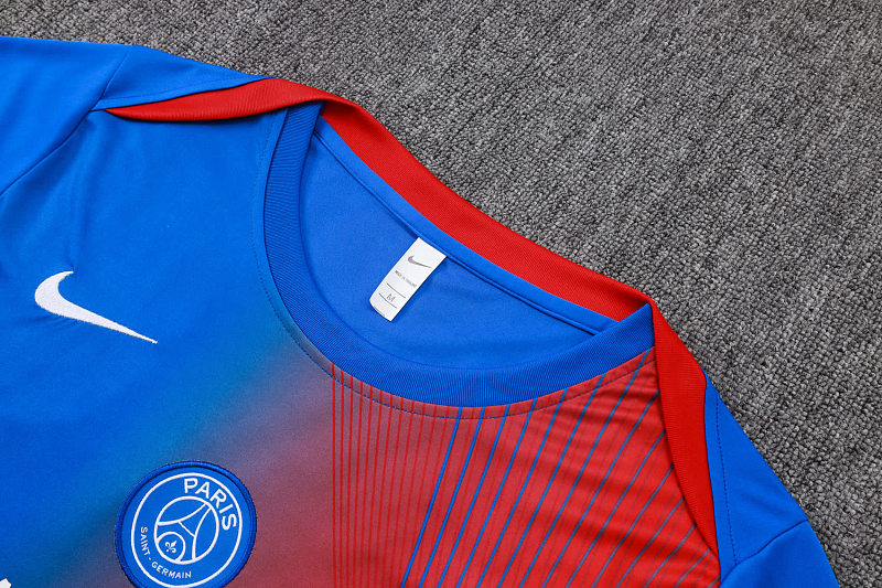 D25233# 2526短袖巴黎蓝红喷墨-Paris 25/26 Paris Jersey 11