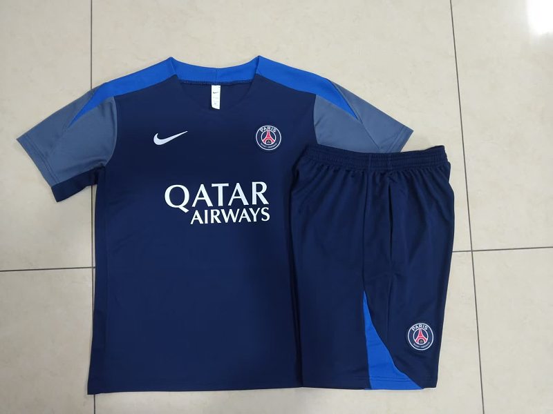 D25175# 2526短袖巴黎宝蓝（肩部彩兰）-Paris 25/26 Paris Jersey 3