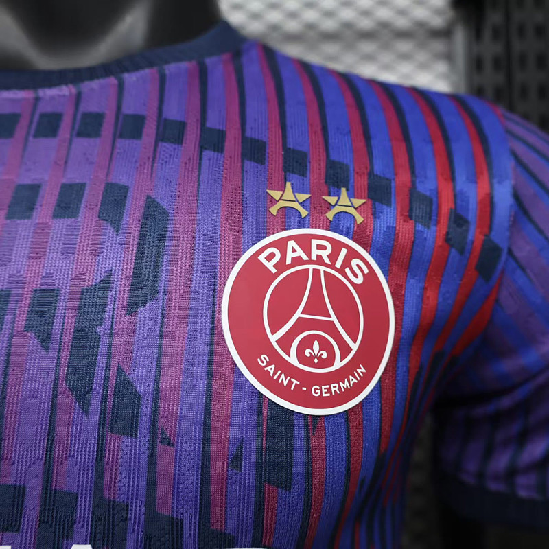 PSG 26/27 Paris Saint-Germain Pre-Match Away Player Purple 7