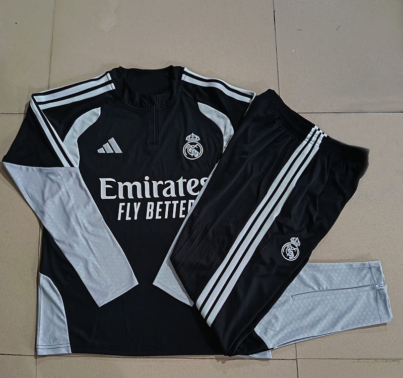 E26017# 2627半拉皇马黑色童装-Real 26/27 Real Madri Jersey 2
