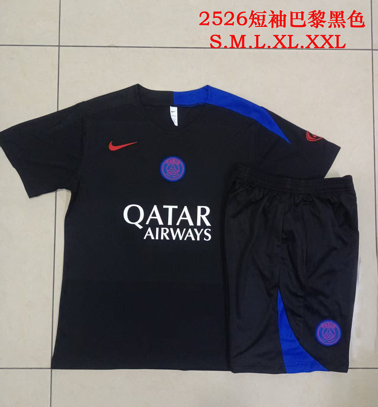 D25255# 2526短袖巴黎黑色(T90版)-Paris 25/26 Paris Jersey 3