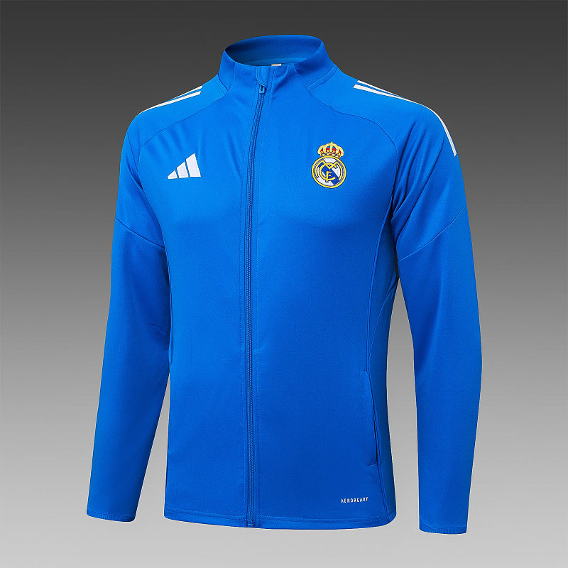 A2575# 2526长拉皇马湖兰（白色三边）-Real 25/26 Real Madri Jersey 4