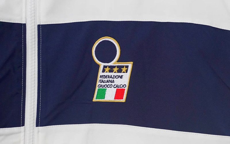 Italia Italy White Blue Retro Windbreaker 7
