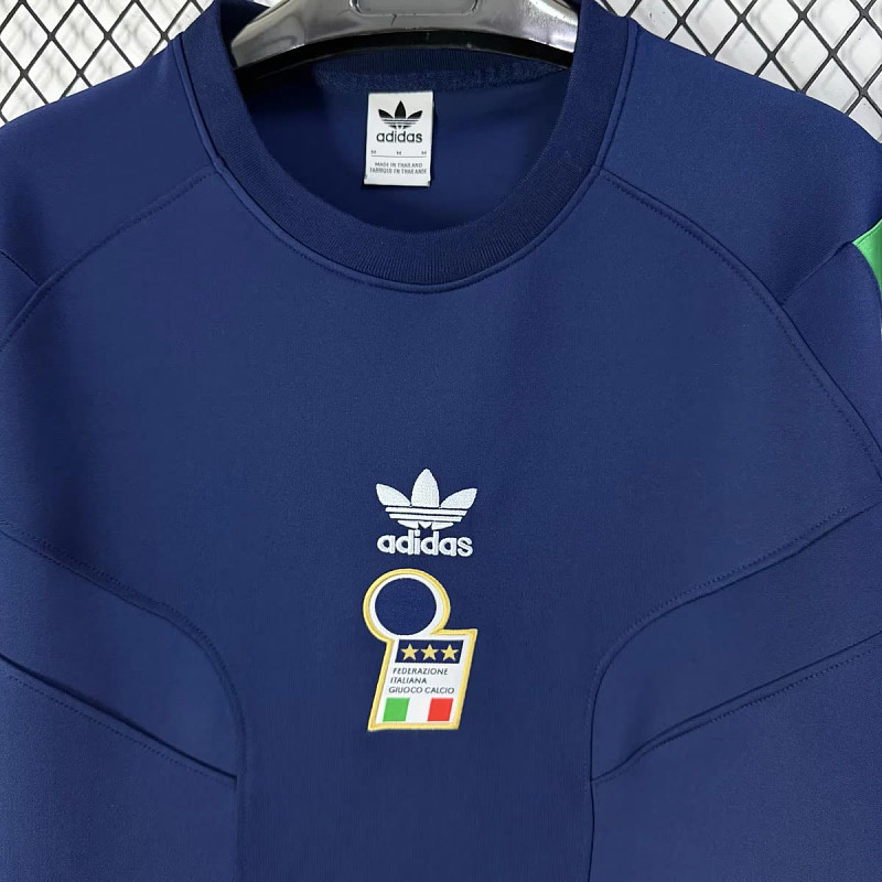 Italia Italy Blue Short Sleeve Sweatshirt 3