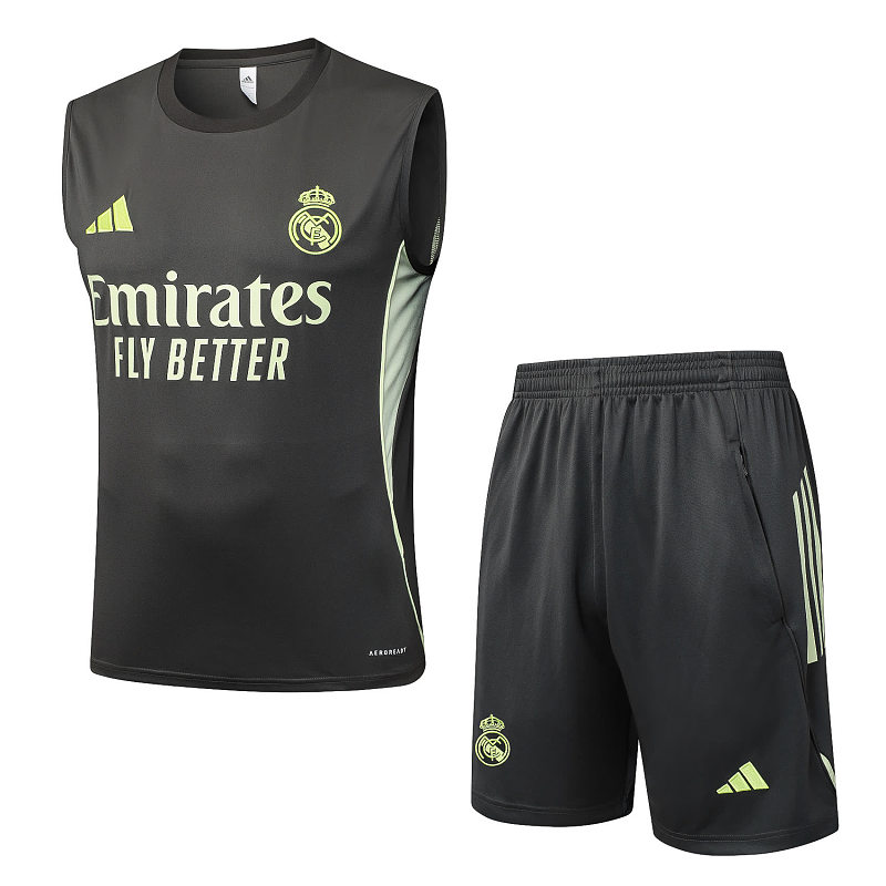 D25166# 2526背心皇马灰绿-Real 25/26 Real Madri Jersey 6