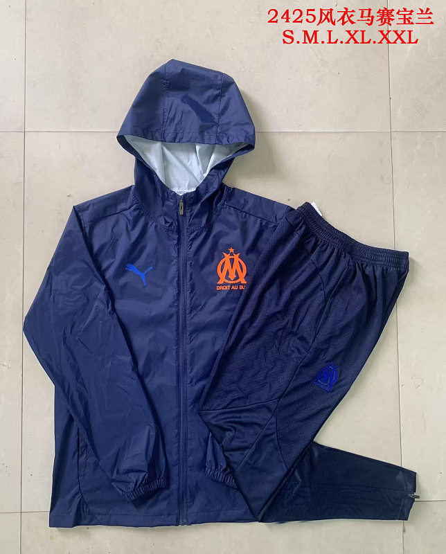 G281# 2425马赛宝蓝风衣-Marseilles 24/25 Marseilles Jersey 3