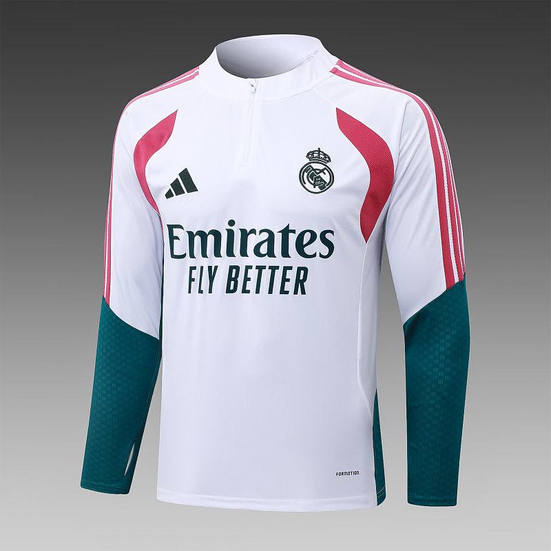 B26047# 2627半拉皇马白色（玫红配色）-Real 26/27 Real Madri Jersey 4
