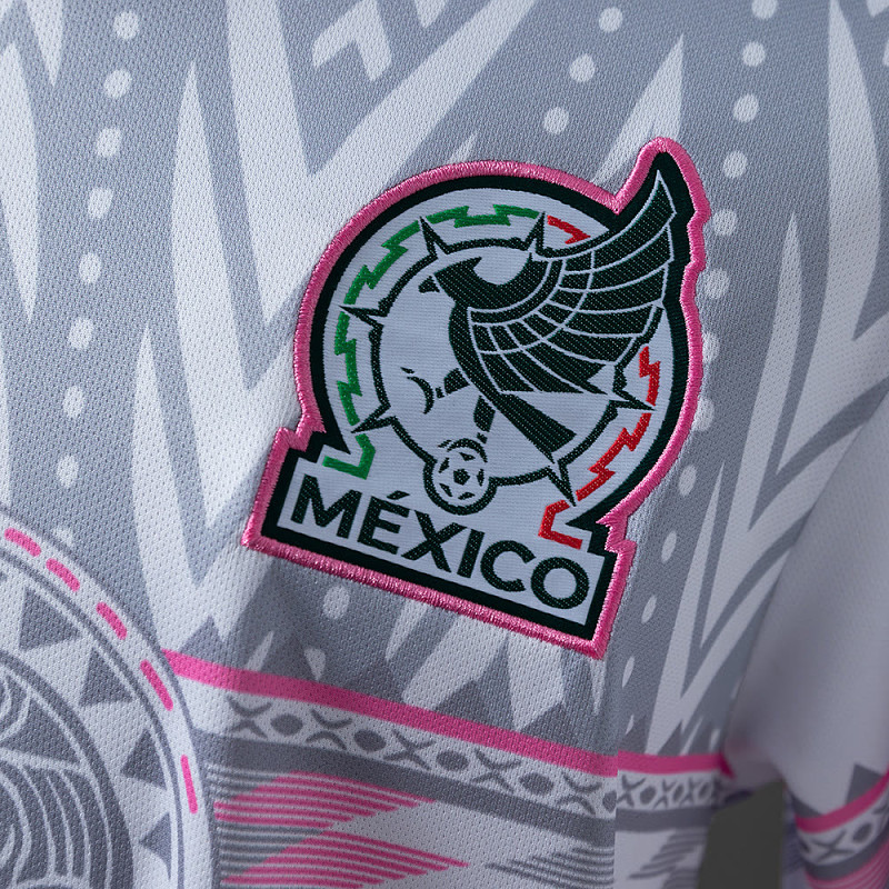 Messico Mexico Special Version White Grey Pink Jersey 6