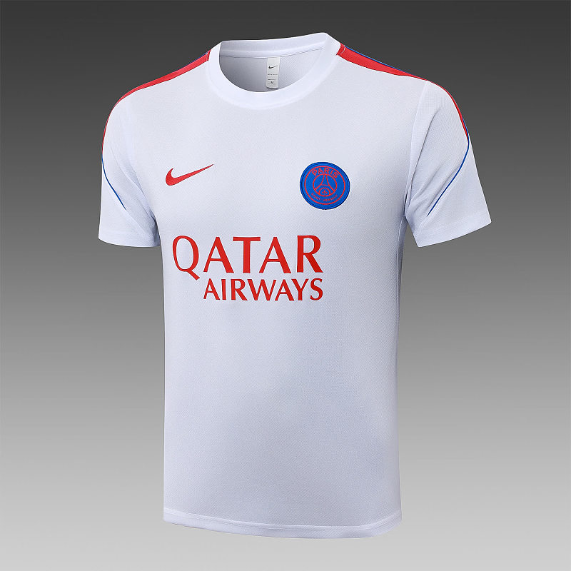 J26034# 2627短袖巴黎白色（配红色）-Paris 26/27 Paris Jersey 3