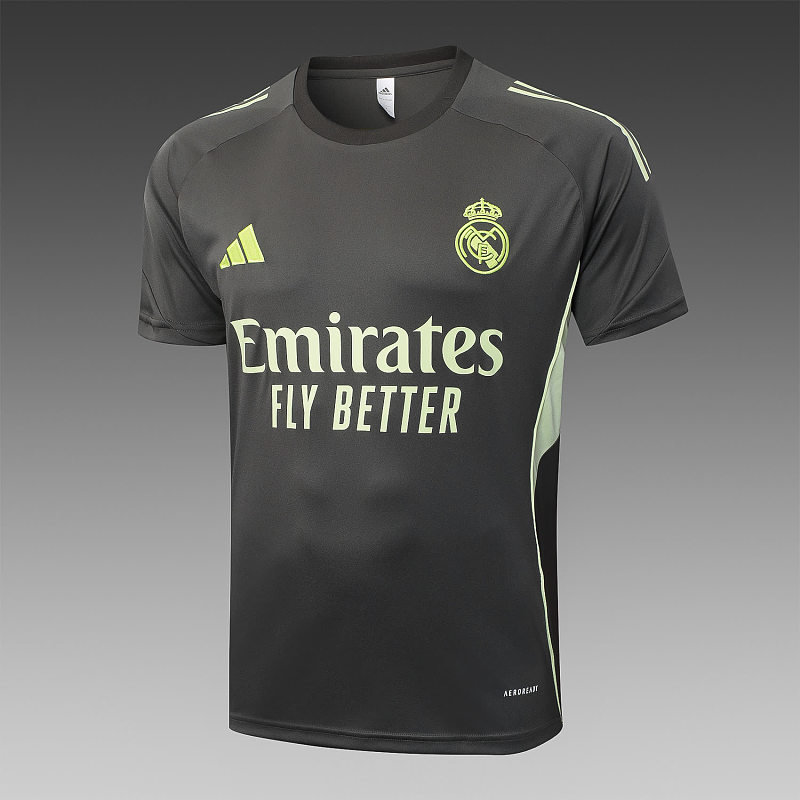 D25167# 2526短袖皇马灰绿-Real 25/26 Real Madri Jersey 4