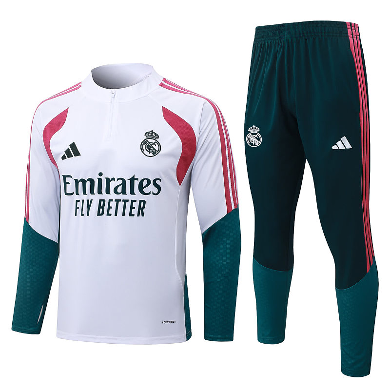 B26047# 2627半拉皇马白色（玫红配色）-Real 26/27 Real Madri Jersey 6