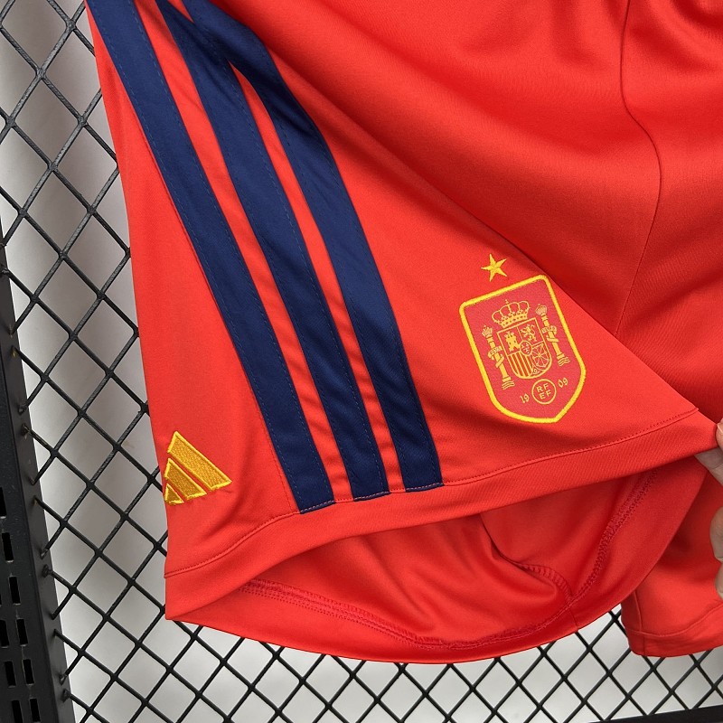 Spagna Spain Home Soccer Shorts 5