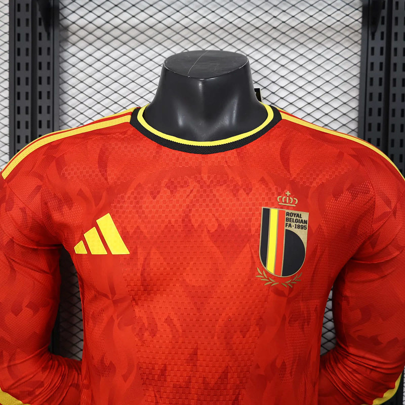 Belgio Belgium Home Long Sleeve Player 9