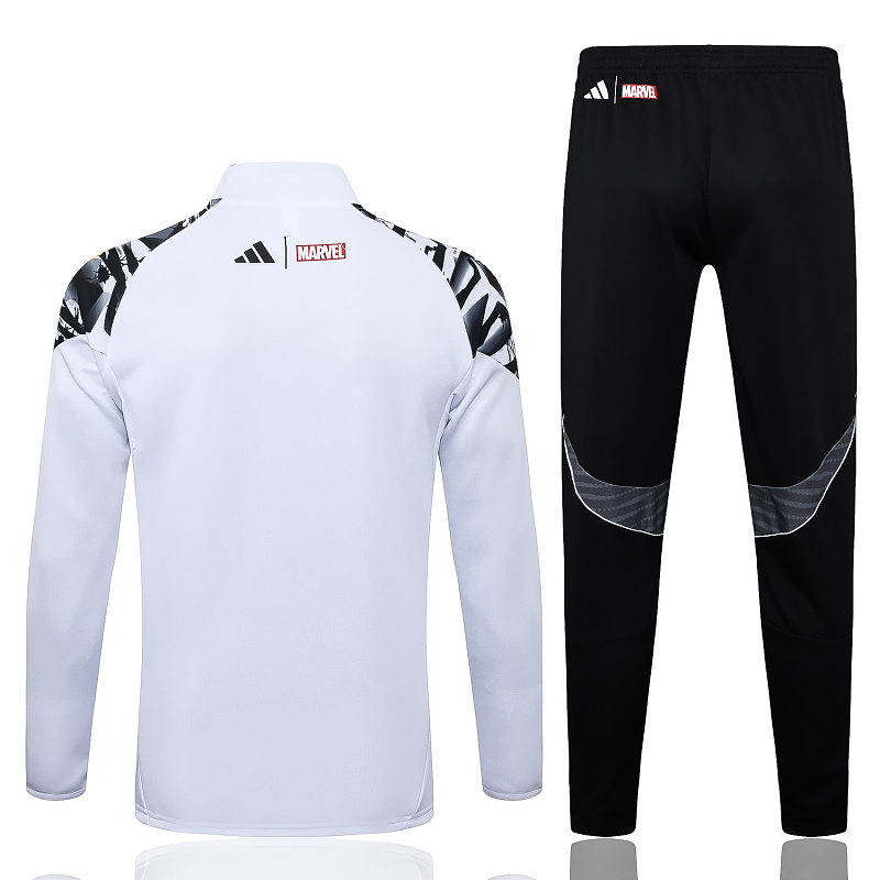 A25120# 2526长拉皇马白色（袖子喷墨）-Real 25/26 Real Madri Jersey 9