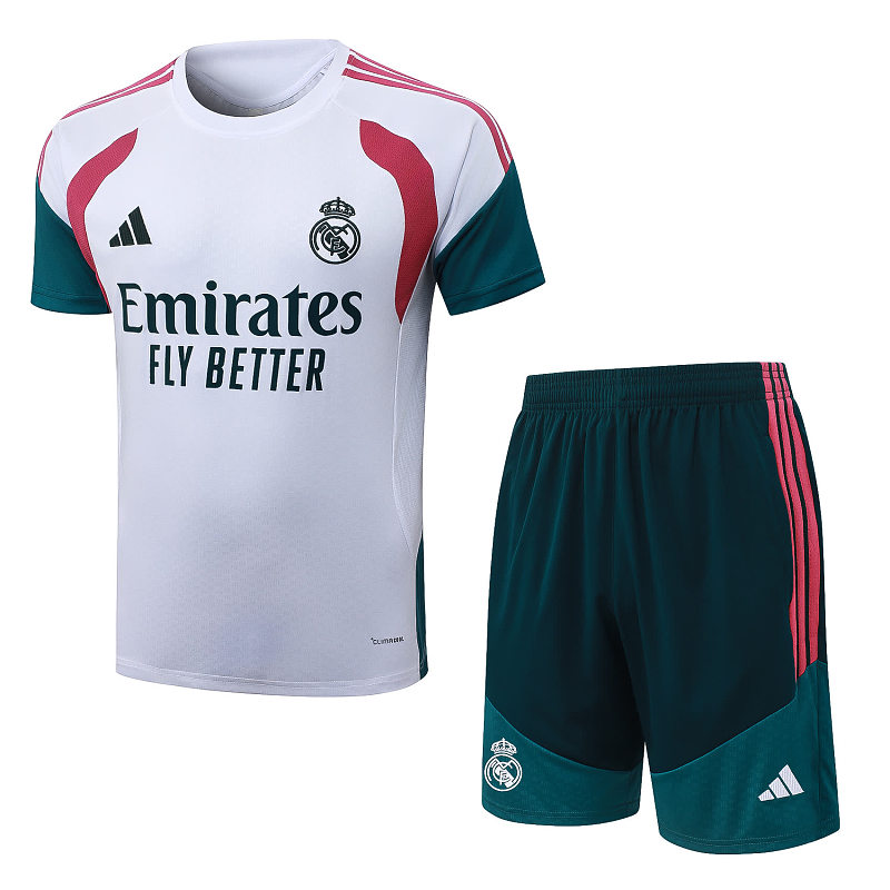 J26035# 2627短袖皇马白色（玫红配色）-Real 26/27 Real Madri Jersey 6
