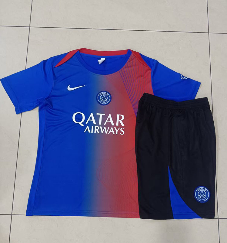 D25233# 2526短袖巴黎蓝红喷墨-Paris 25/26 Paris Jersey 2