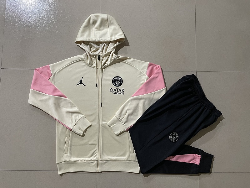 F563# 2425长拉帽子乔丹巴黎杏色-Paris 24/25 Paris Jersey 2